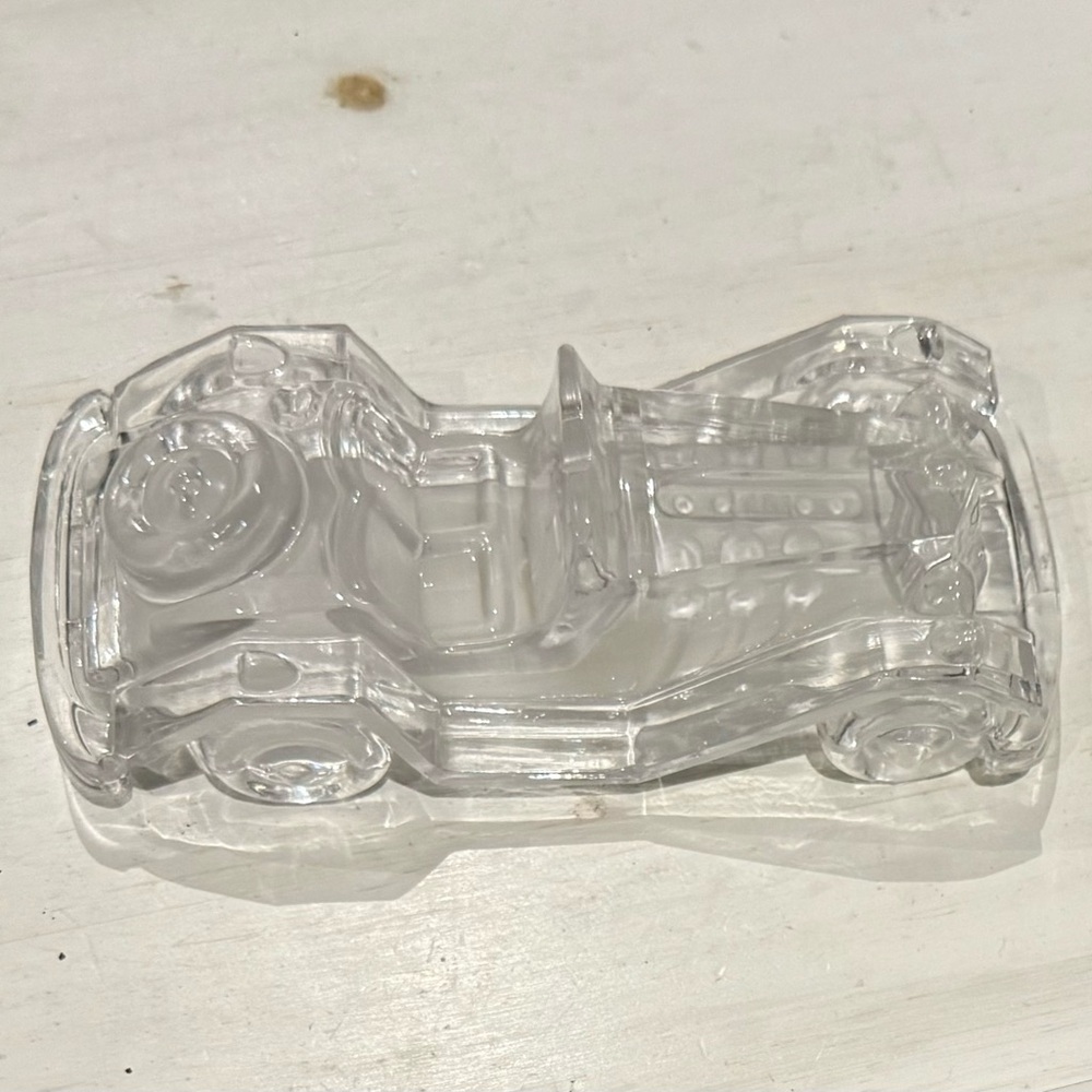Vintage Mercedes Benz Glass Figurine